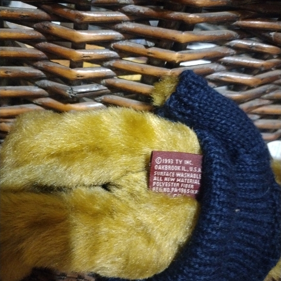 Ty Classics Salty The Bear Beanie Babies Vintage Teddy Plush Soft Toy | 1990s Re - Picture 5 of 6